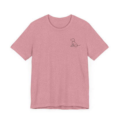 Cute Dog Outline T-Shirt