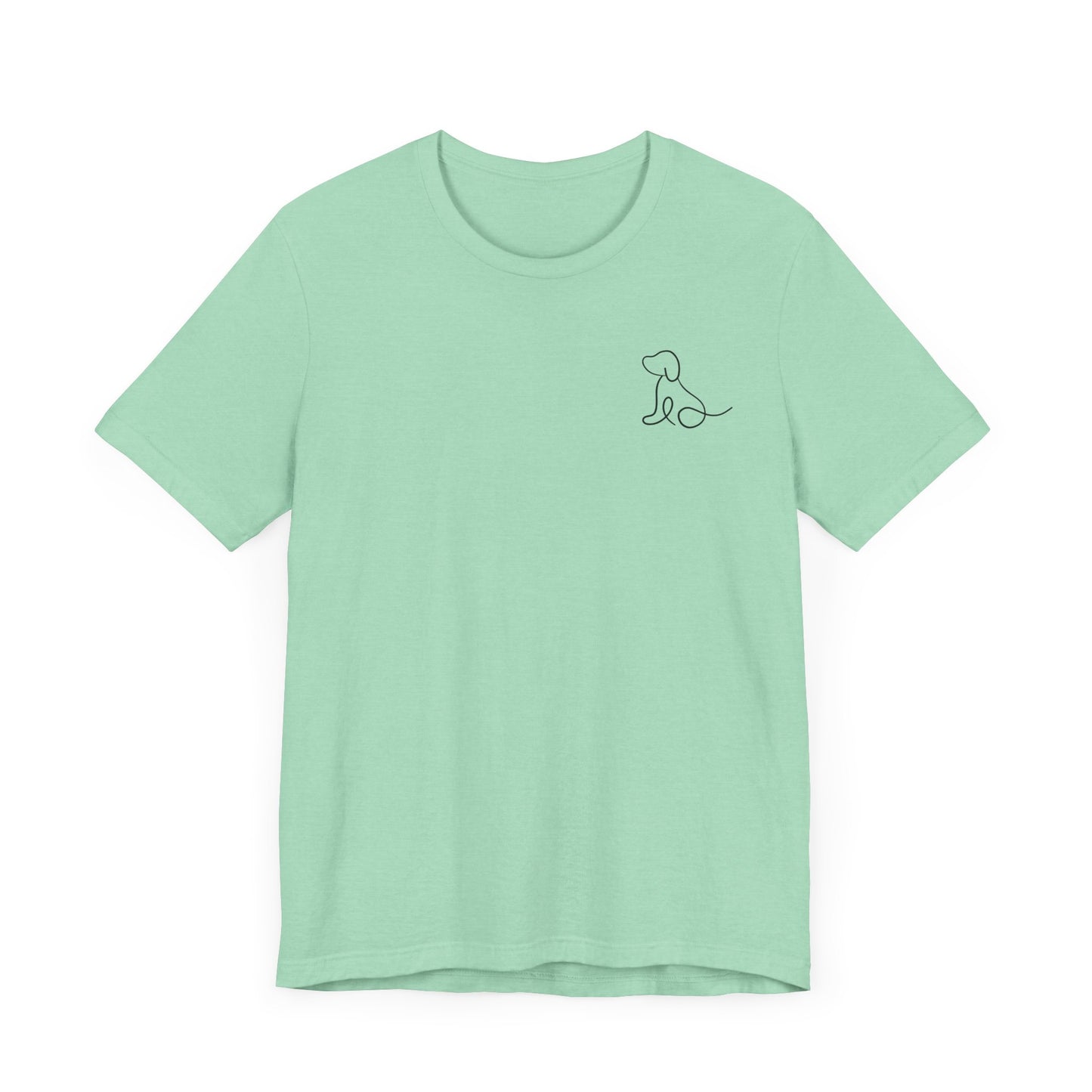 Cute Dog Outline T-Shirt