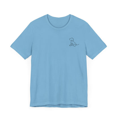 Cute Dog Outline T-Shirt