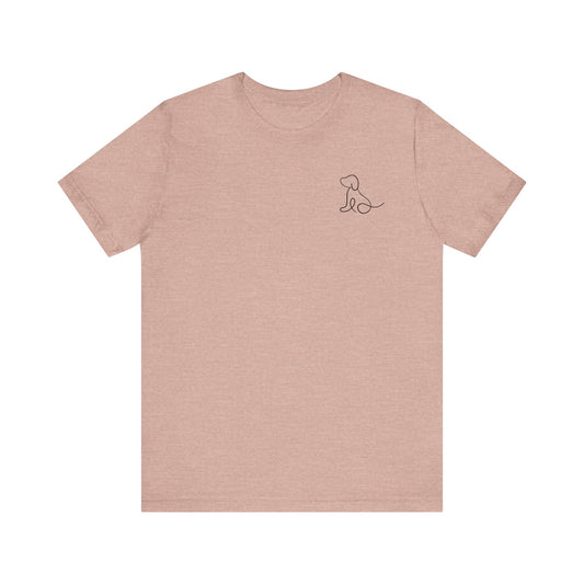 Cute Dog Outline T-Shirt