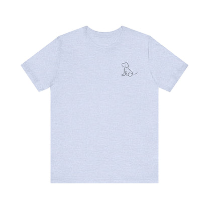 Cute Dog Outline T-Shirt