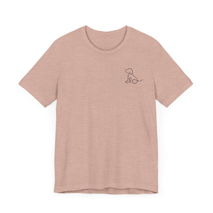 Cute Dog Outline T-Shirt