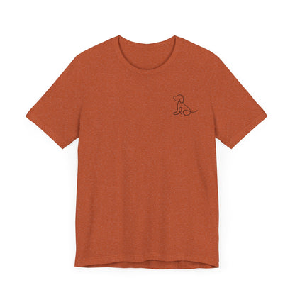 Cute Dog Outline T-Shirt
