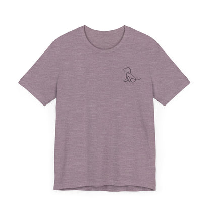 Cute Dog Outline T-Shirt