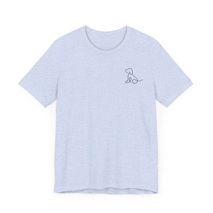Cute Dog Outline T-Shirt
