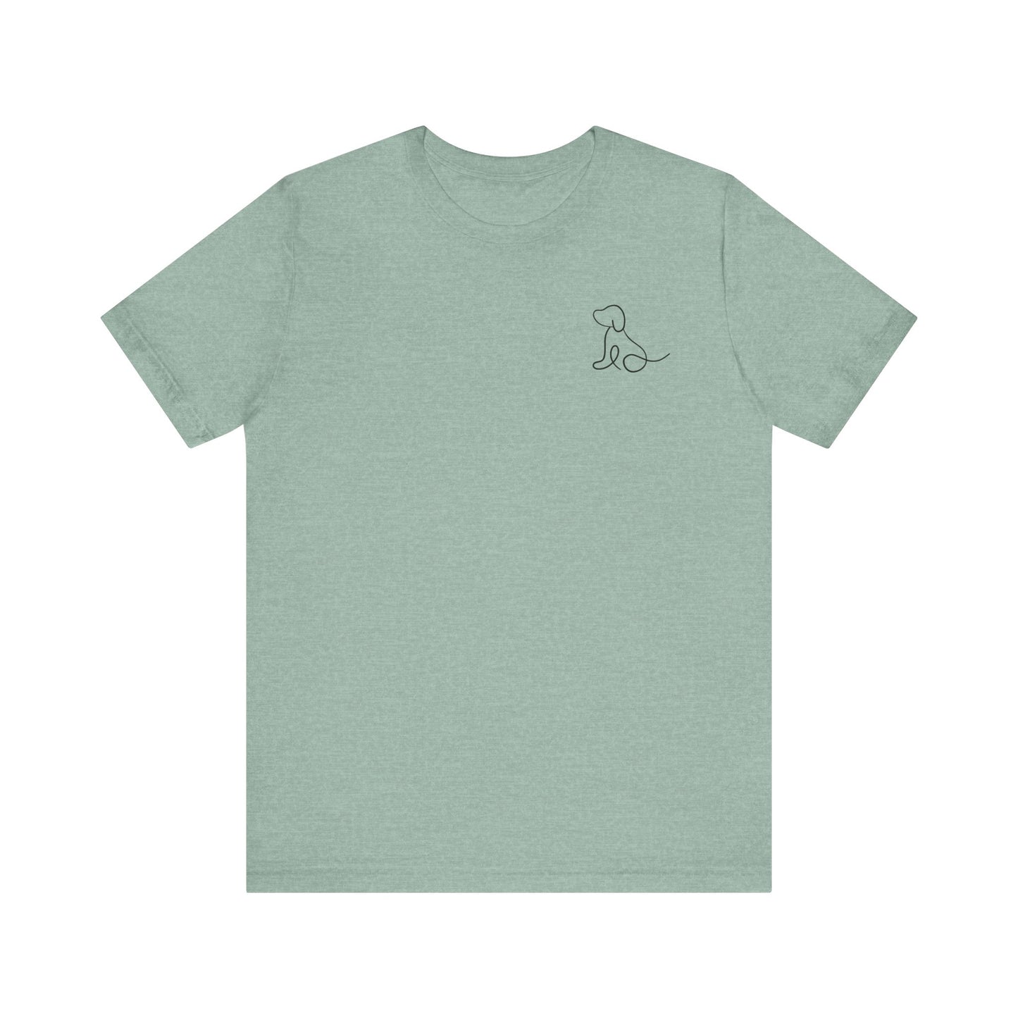 Cute Dog Outline T-Shirt