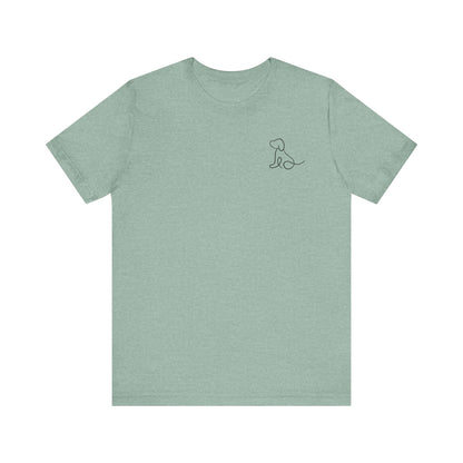 Cute Dog Outline T-Shirt