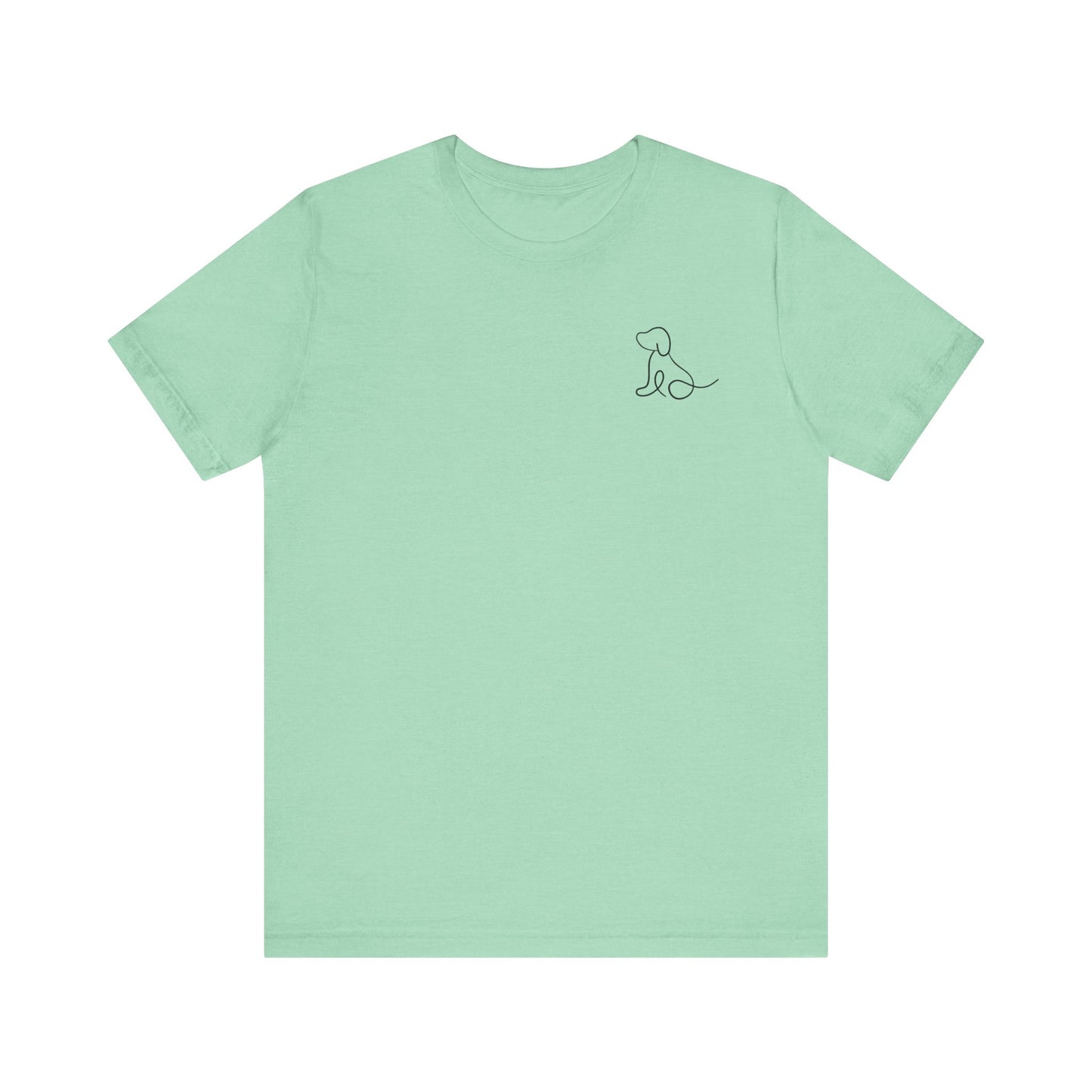 Cute Dog Outline T-Shirt