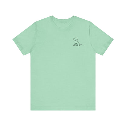 Cute Dog Outline T-Shirt