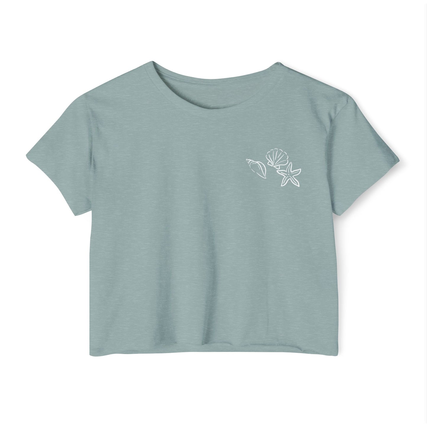 Sea Print Crop Top