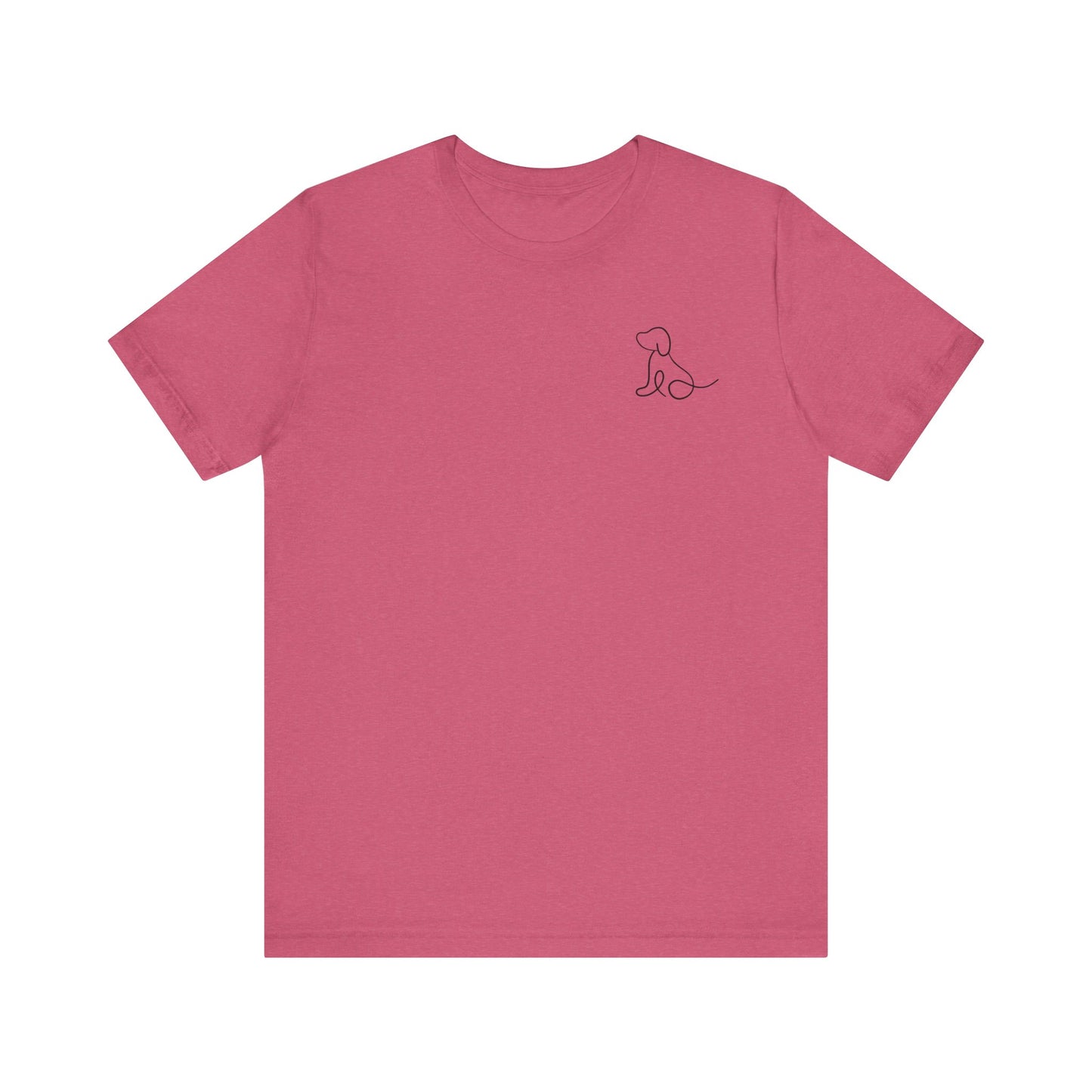 Cute Dog Outline T-Shirt