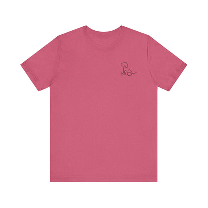 Cute Dog Outline T-Shirt