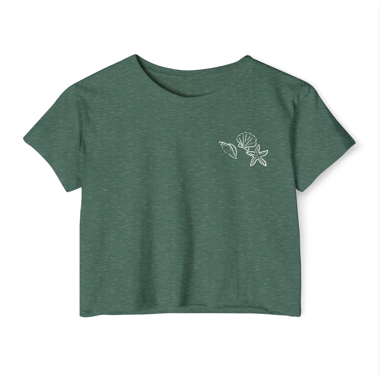 Sea Print Crop Top