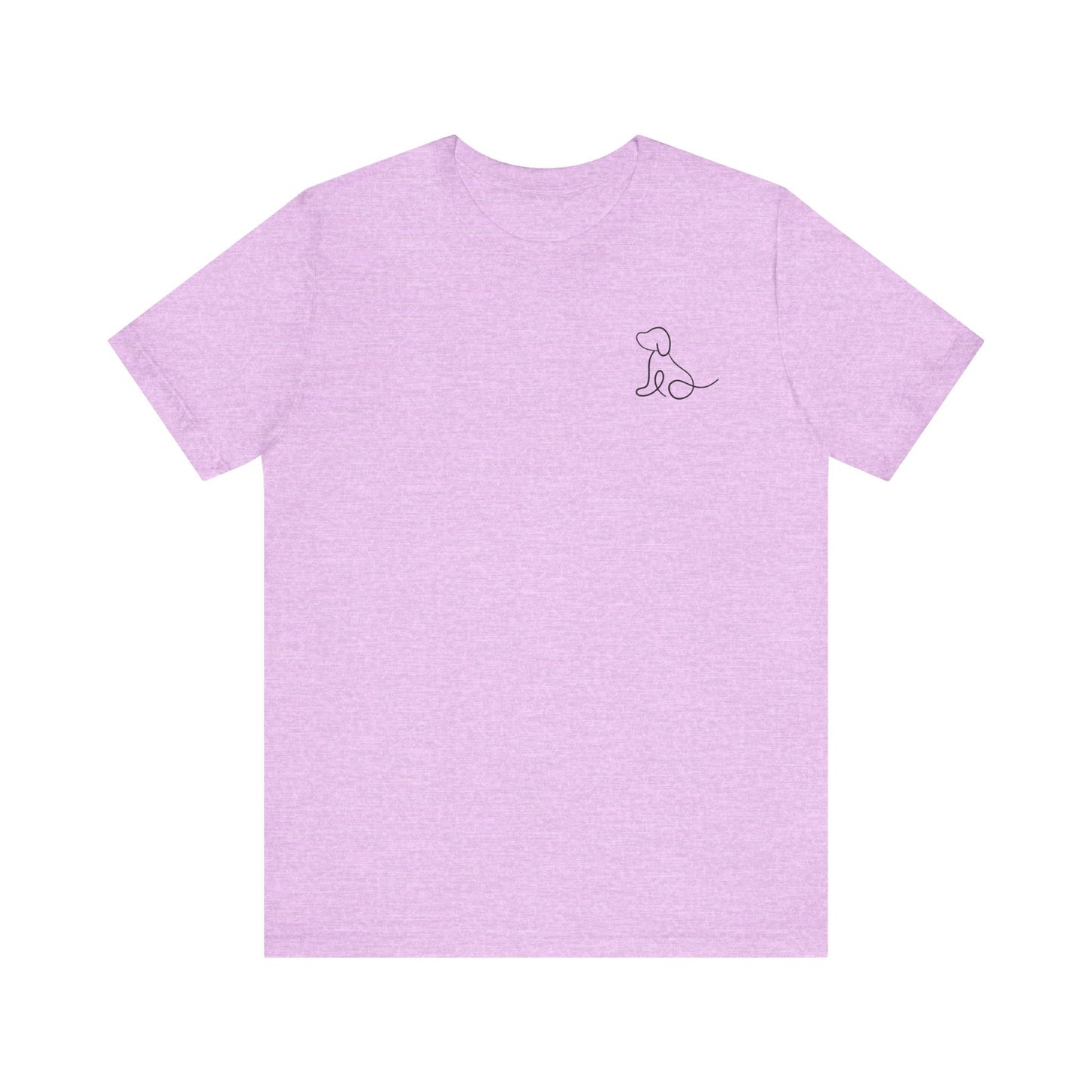 Cute Dog Outline T-Shirt