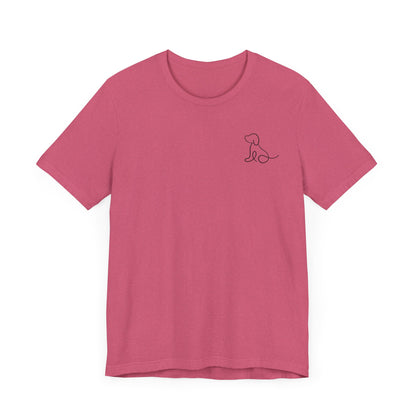 Cute Dog Outline T-Shirt