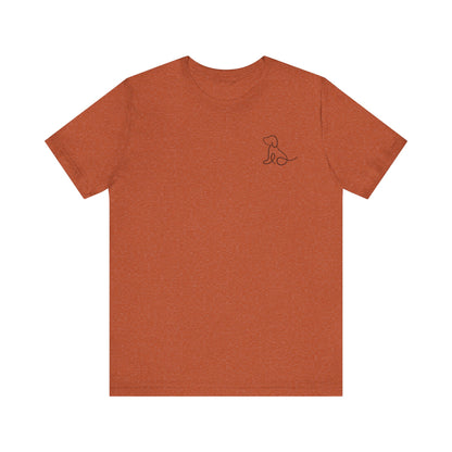 Cute Dog Outline T-Shirt