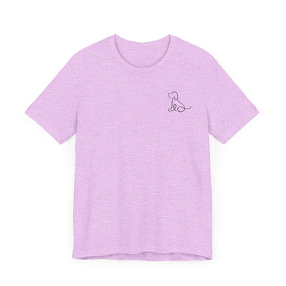 Cute Dog Outline T-Shirt