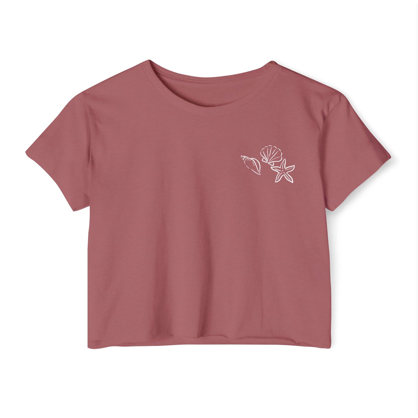Sea Print Crop Top
