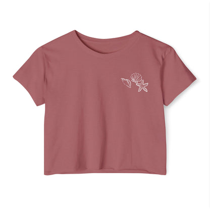 Sea Print Crop Top