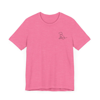 Cute Dog Outline T-Shirt