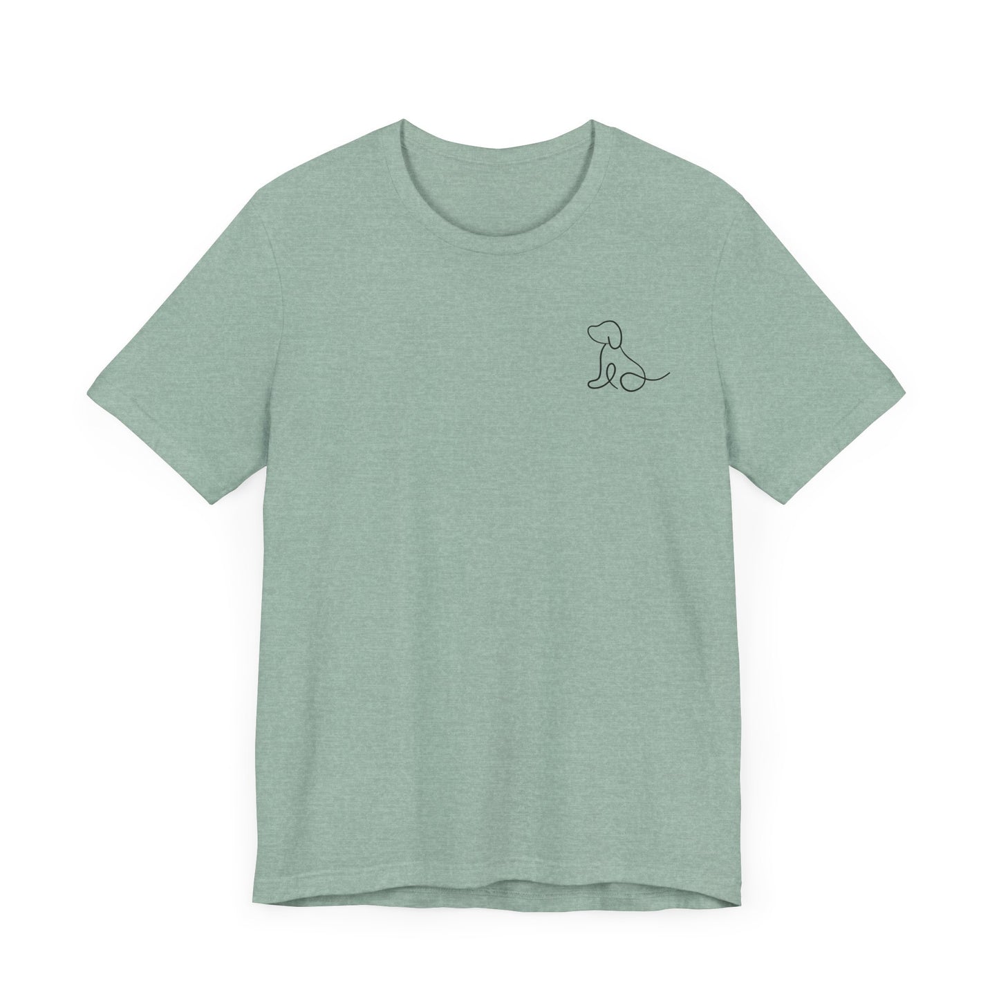 Cute Dog Outline T-Shirt