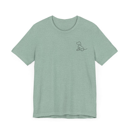 Cute Dog Outline T-Shirt