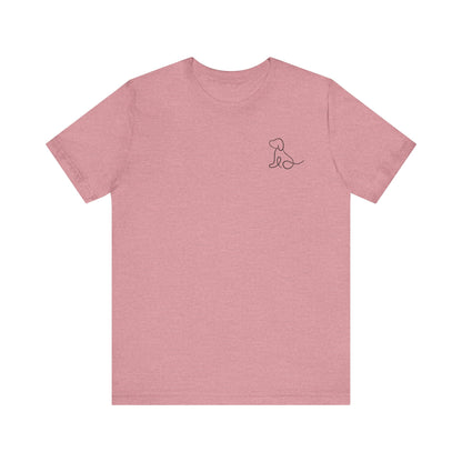 Cute Dog Outline T-Shirt