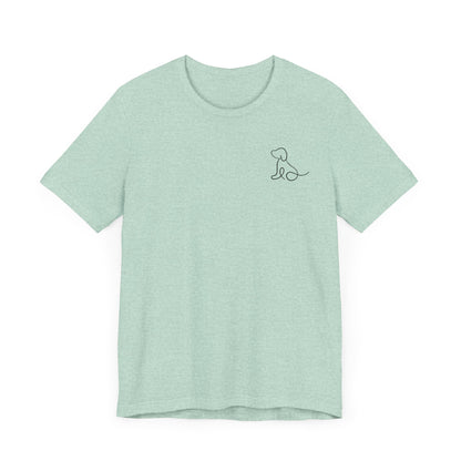 Cute Dog Outline T-Shirt