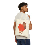 'Love Our Short Leg Babies' Cotton Canvas Tote Bag