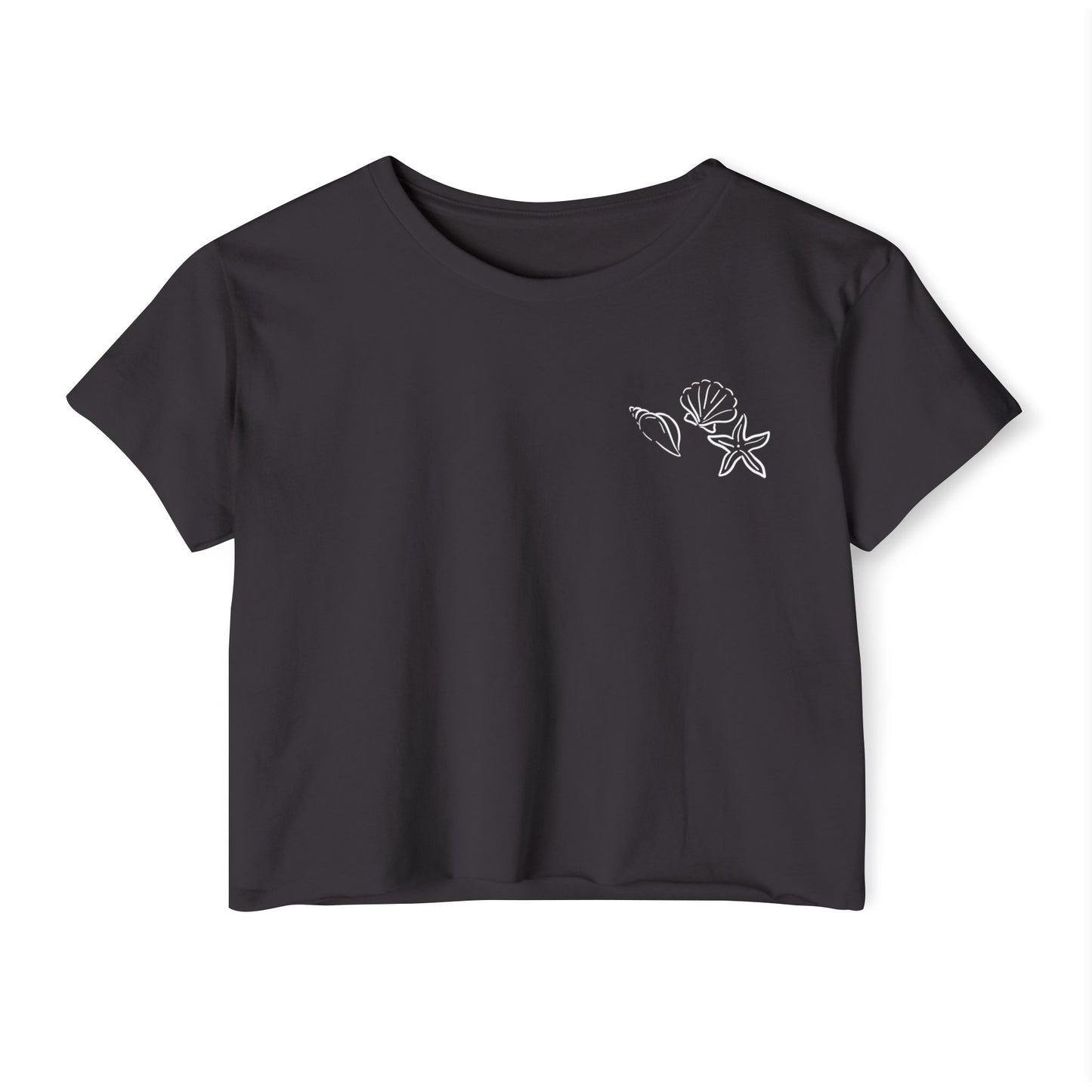 Sea Print Crop Top