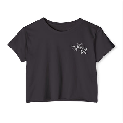 Sea Print Crop Top