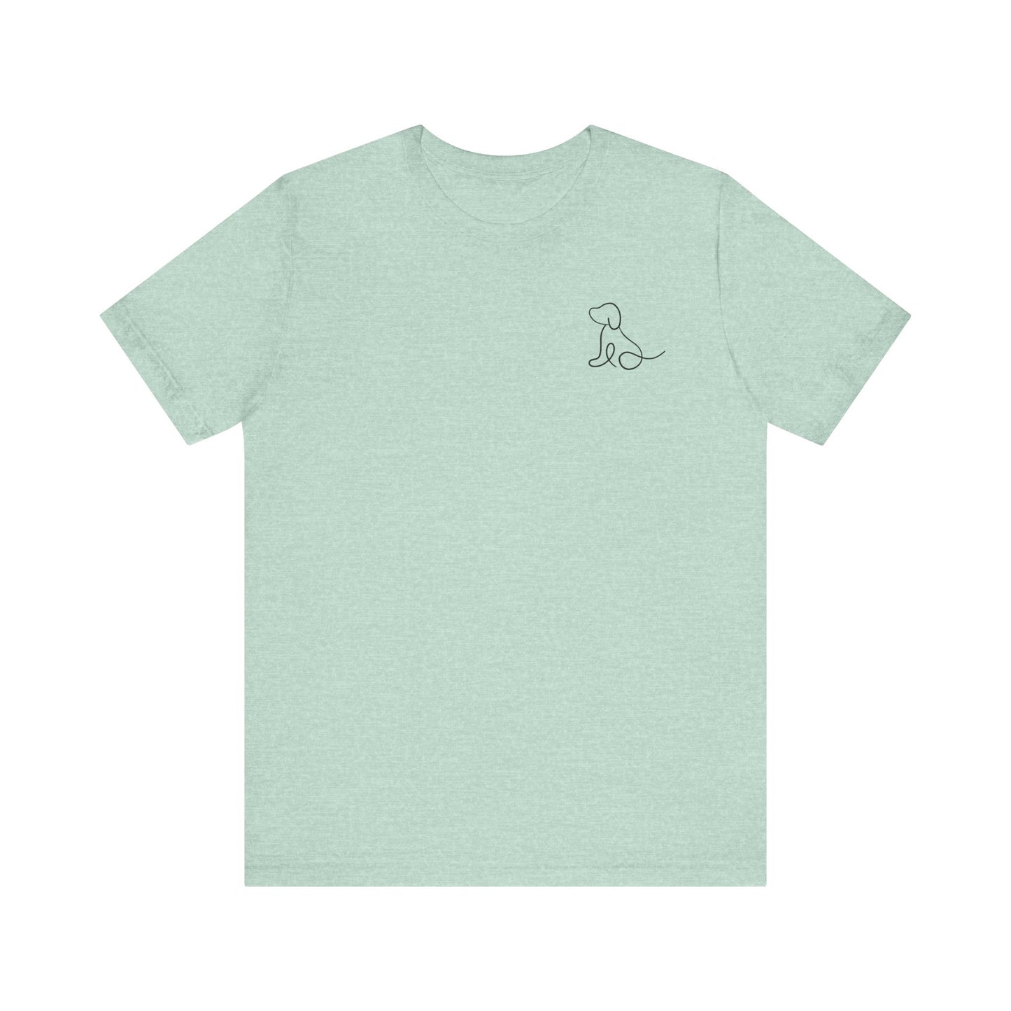 Cute Dog Outline T-Shirt
