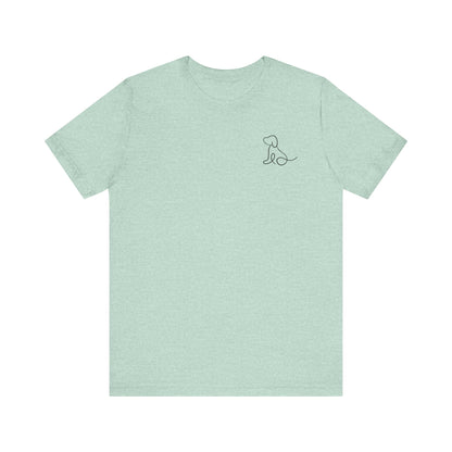 Cute Dog Outline T-Shirt