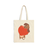 'Love Our Short Leg Babies' Cotton Canvas Tote Bag