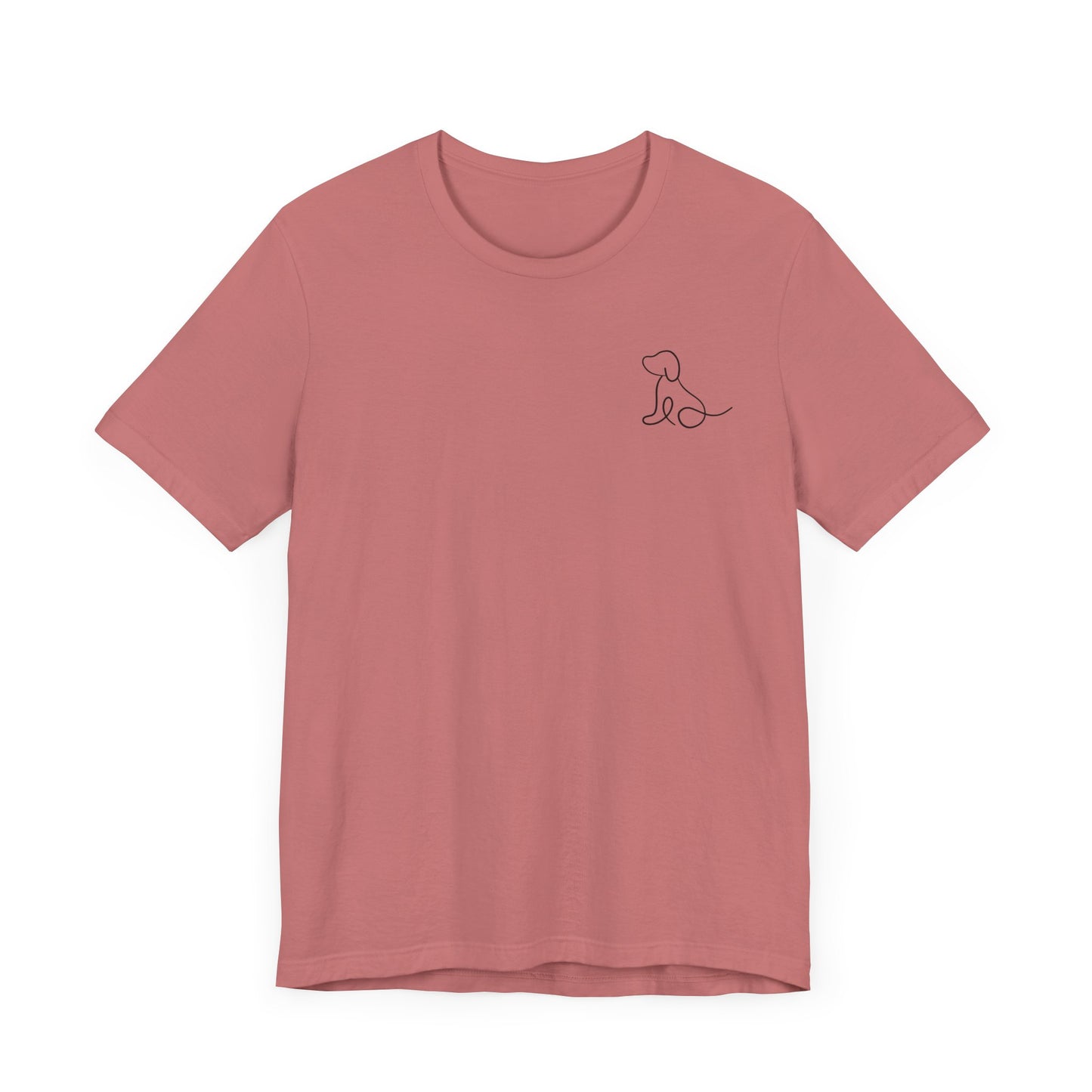 Cute Dog Outline T-Shirt