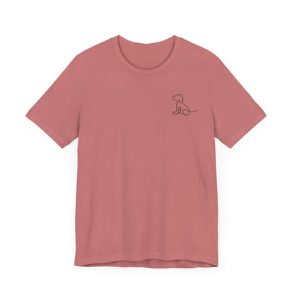 Cute Dog Outline T-Shirt